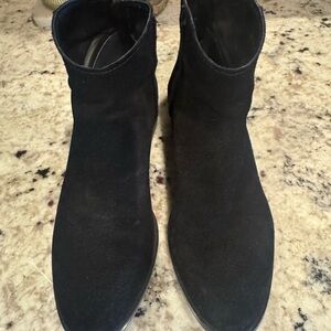 Dolce Vita Black Suede Ankle Booties 7.5